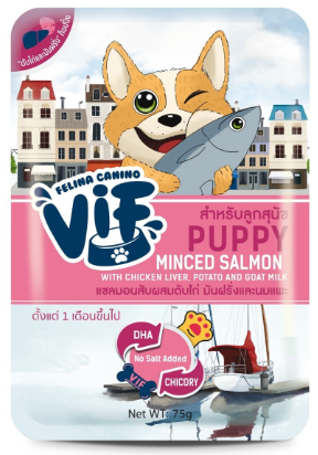 VIF ลูกสุนัข แซลมอนตับไก่มันฝรั่งนมแพะ P4
