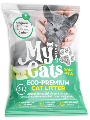 ทรายแมว My cat แอ๊ปเปิ้ล 5L